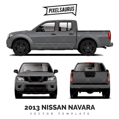 Nissan Navara/Frontier (D40) Vector Template