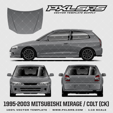 1995-2003 Mitsubishi Mirage / Colt (CK) 'Vector' Template