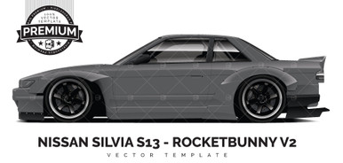 Nissan Silvia S13 - Rocketbunny V2 'Premium' - Pixelsaurus