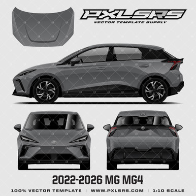 2022-2026 MG MG4 EV '100% Vector' Template