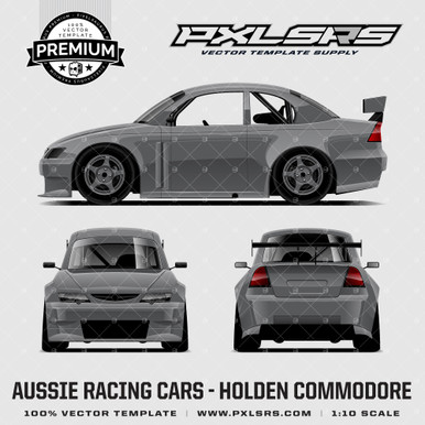 Aussie Racing Cars - Holden Commodore - Full 'Premium' Vector Template ...