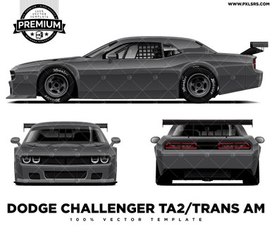 Dodge Challenger TA2/Trans-Am Full 'Premium' Vector Template