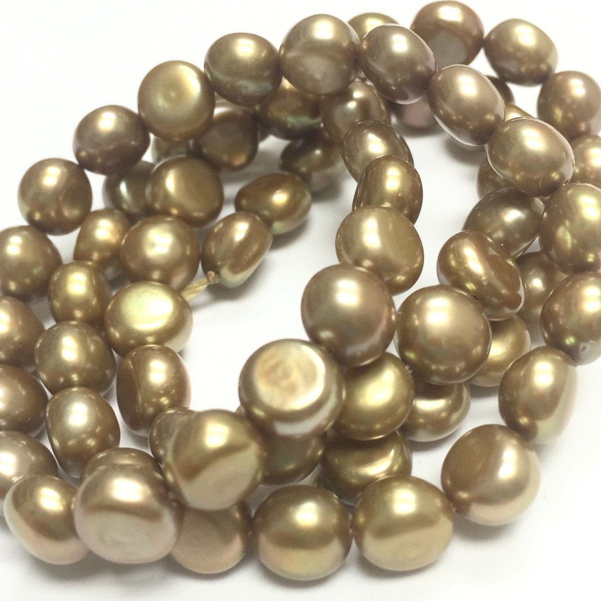 Golden Nugget Freshwater Pearl Beads - 10-11mm - A Grain of Sand