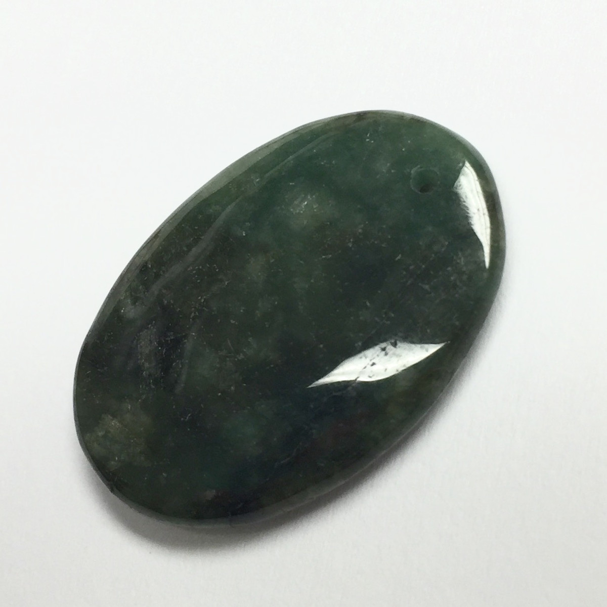 Burmese Jade Oval Pendant-28 x 19mm