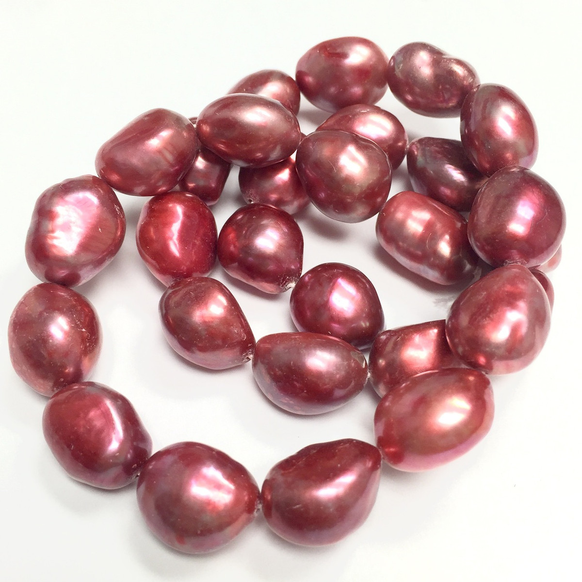 Freshwater Watermelon Nugget Pearl Beads 12 x 14mm