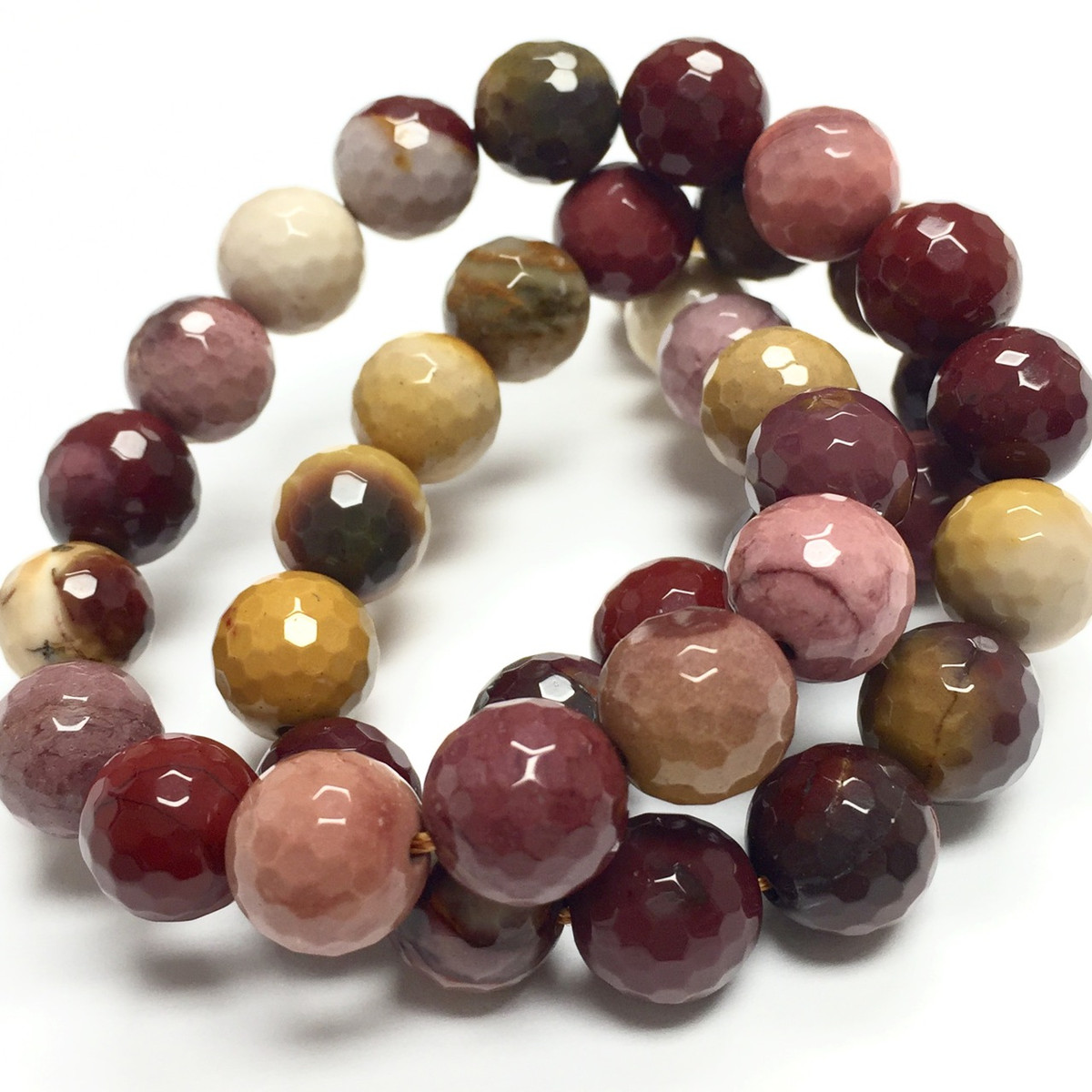 Highly Polished Faceted Mookite Beads-10mm