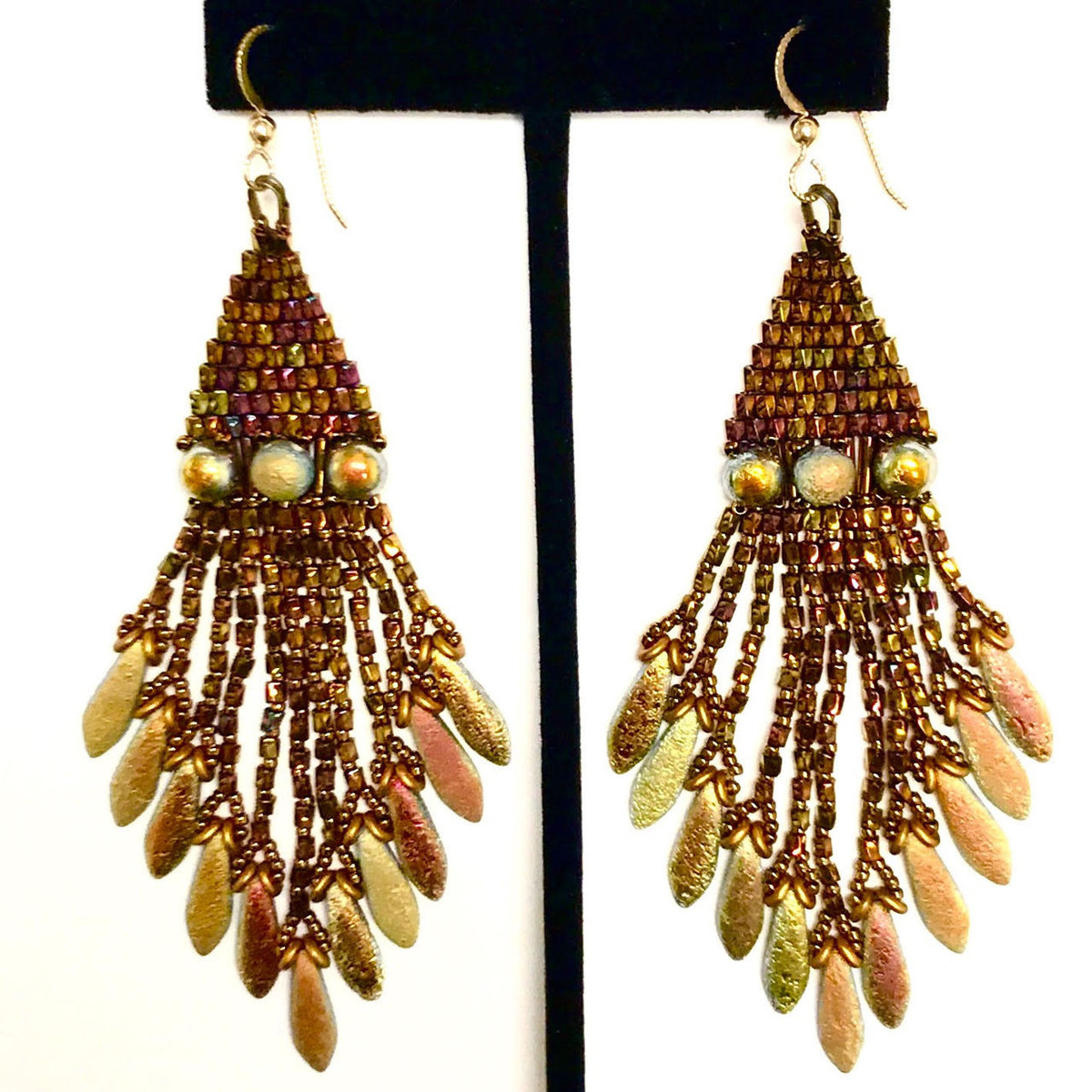 Women Bohemian Earrings Long Tassel Fringe Boho Dangle