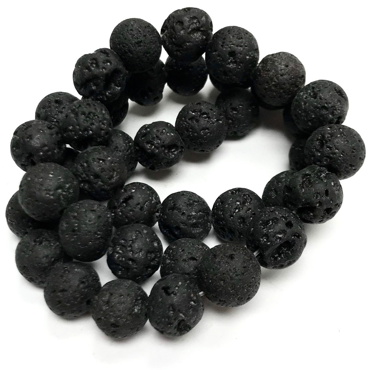 Rose Gold Plated Lava Rock Beads, Shimmery Textured Beads BS #9