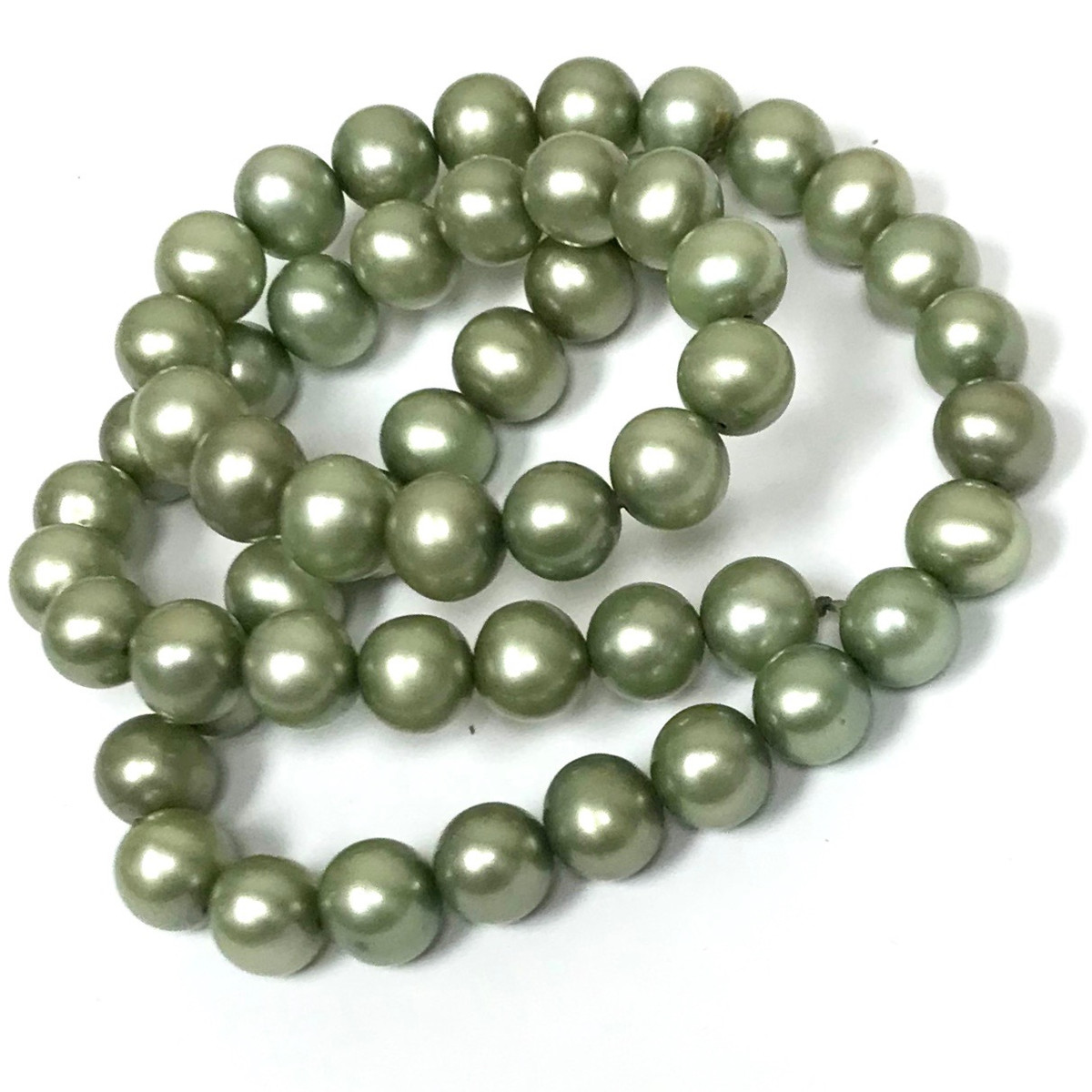 Freshwater Sage Green Potato Pearl Beads