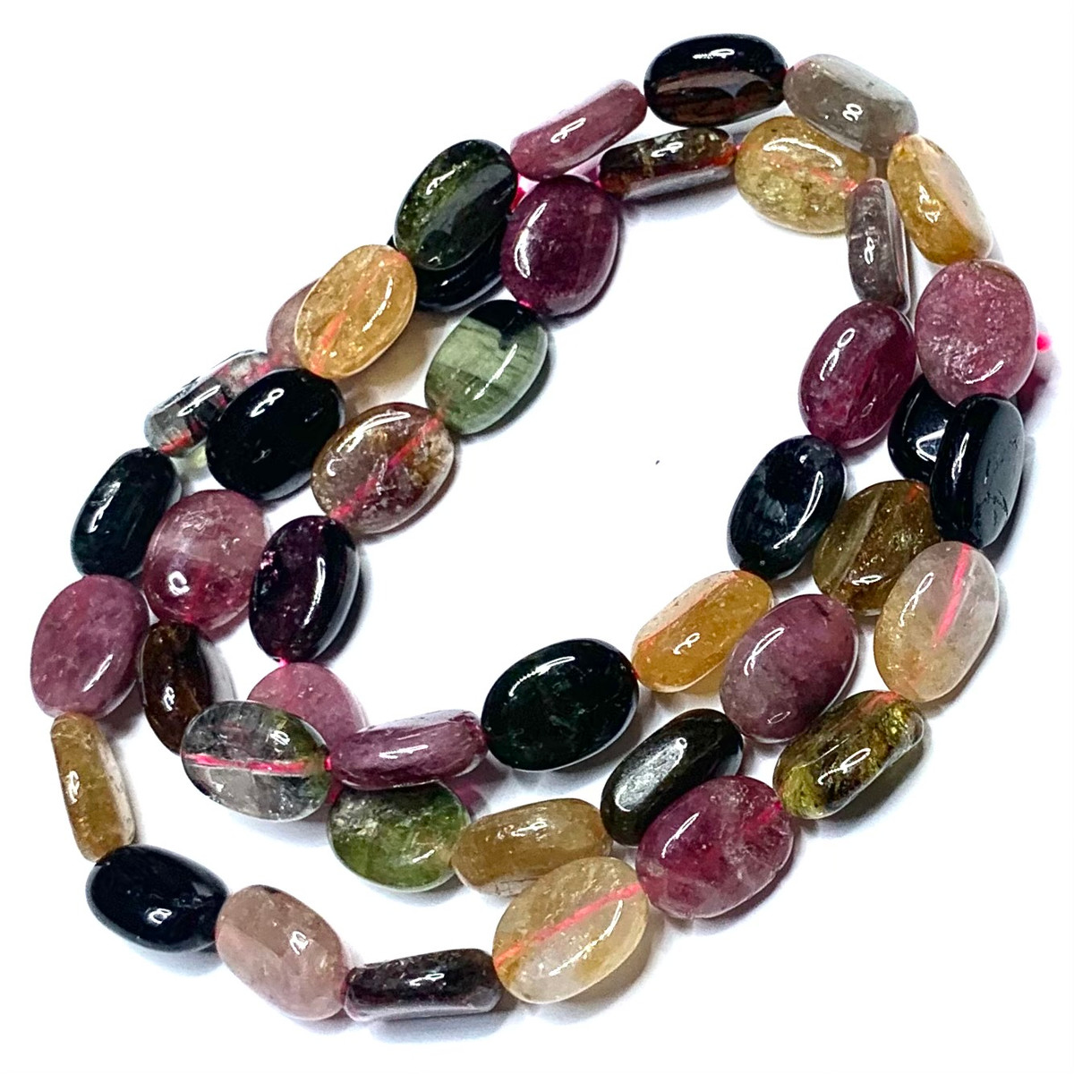 Tourmaline Tumbled and Polished Nugget Beads-8 x 6mm (SP3710