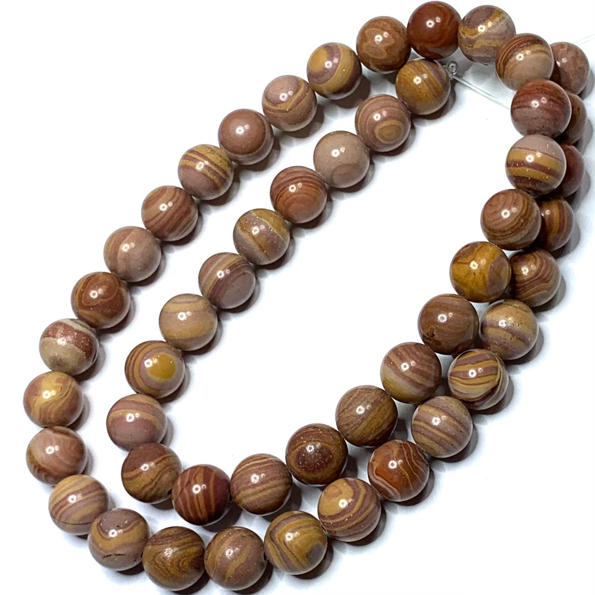 Mexican Rainbow Hickoryite Round Beads-8mm-AAA+ Grade