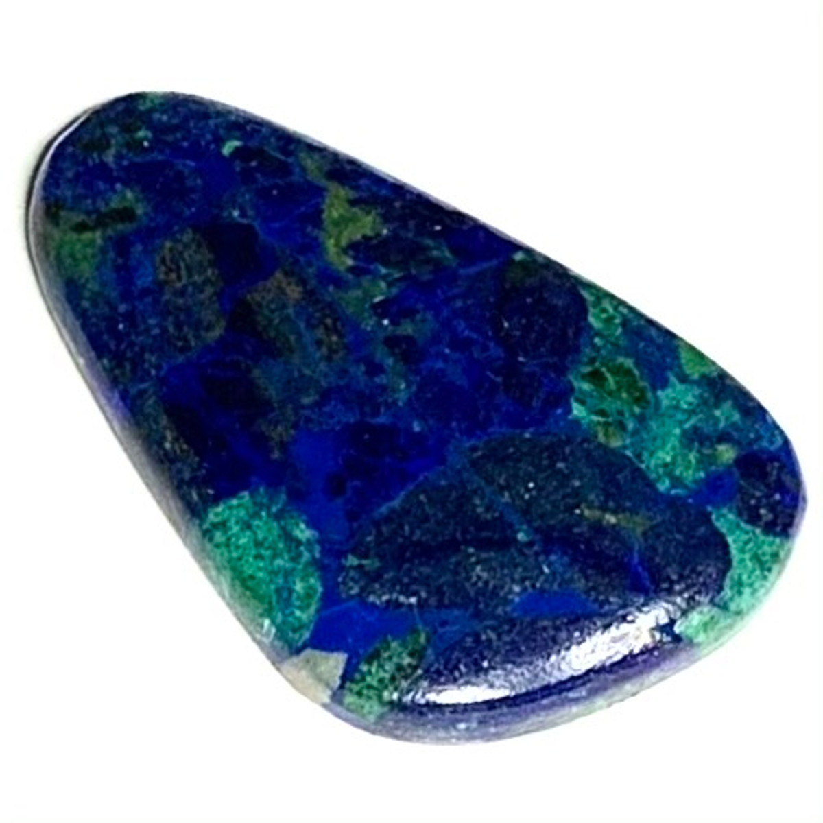 One of a Kind Azurite Malachite Freeform Cabochon-32 x 21mm-AAA Grade (CAB4109)