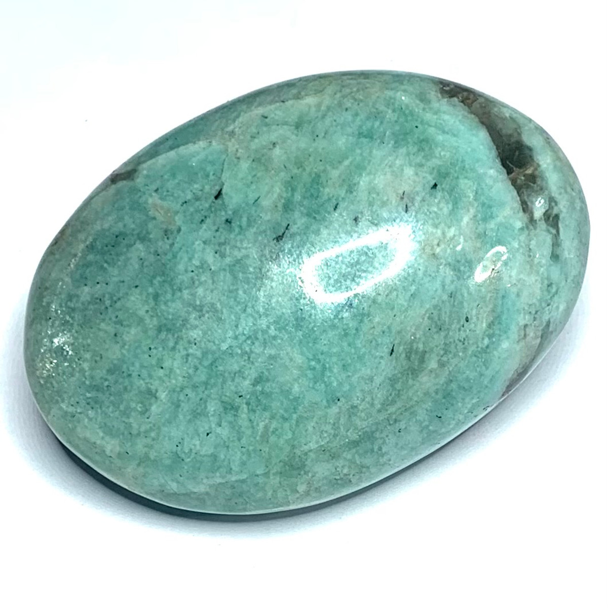 One of a Kind Amazonite Palm Stone-2 1/4 x 1 1/2" (NC4686)
