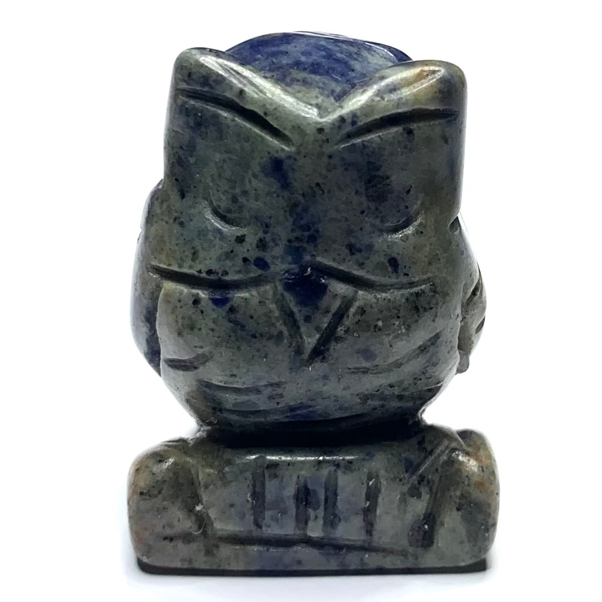 One of a Kind Sodalite Carved Owl Stone-1 3/4 x 1"