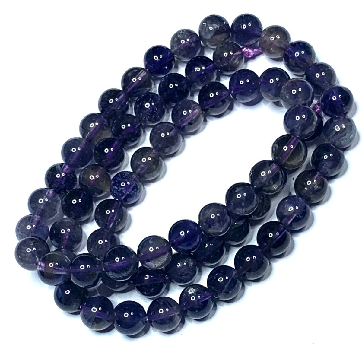 Iolite Highly Polished Round Beads-6mm (SP4869)