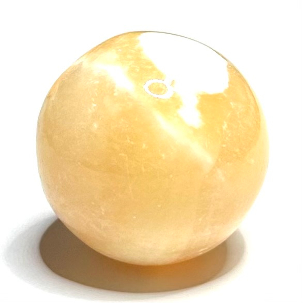 One of a Kind Orange Calcite Stone Sphere-1 1/4"-NC5343 (NC5343)
