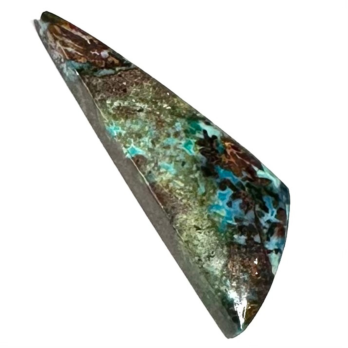 RARE-One of a Kind Copper in Chrysocolla Cabochon-44 x 18mm (CAB5393)