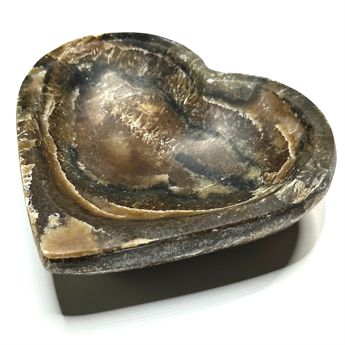 Onyx Carved Heart Bowls-1 x 4" (NC5582)