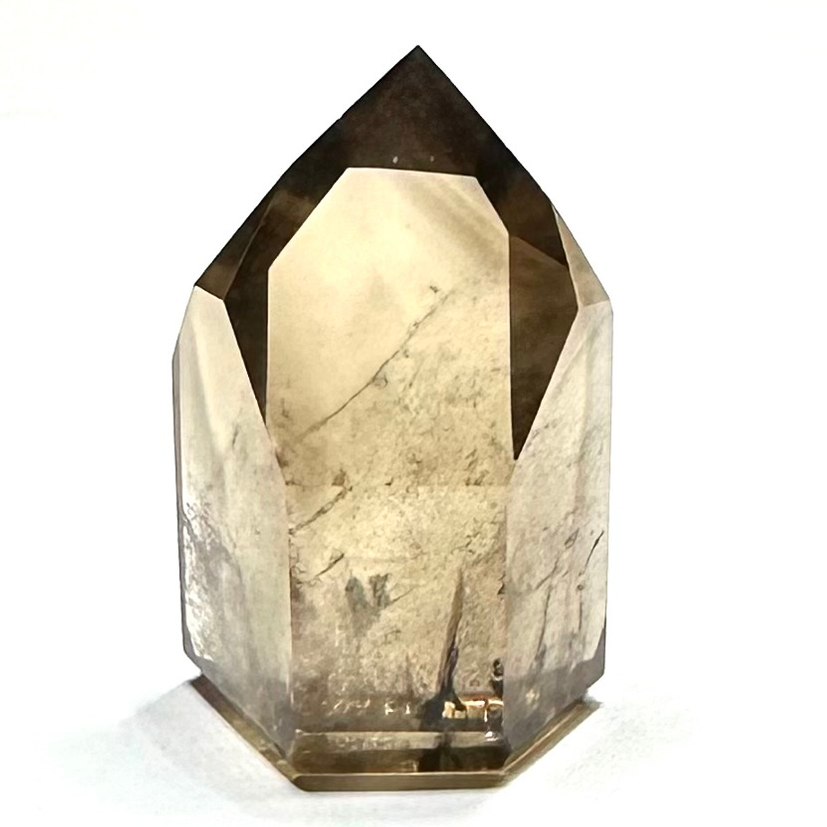 One of a Kind Smokey Quartz with Rainbow Inclusions Mini Tower Stone-39 x 26mm (NC5625)