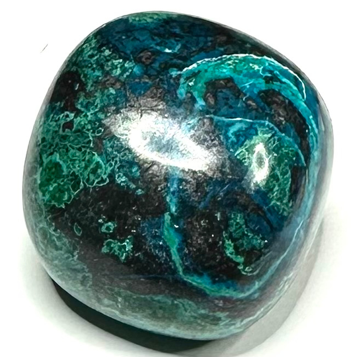 One of a Kind Chrysocolla Gallet Stone-1 x 1"