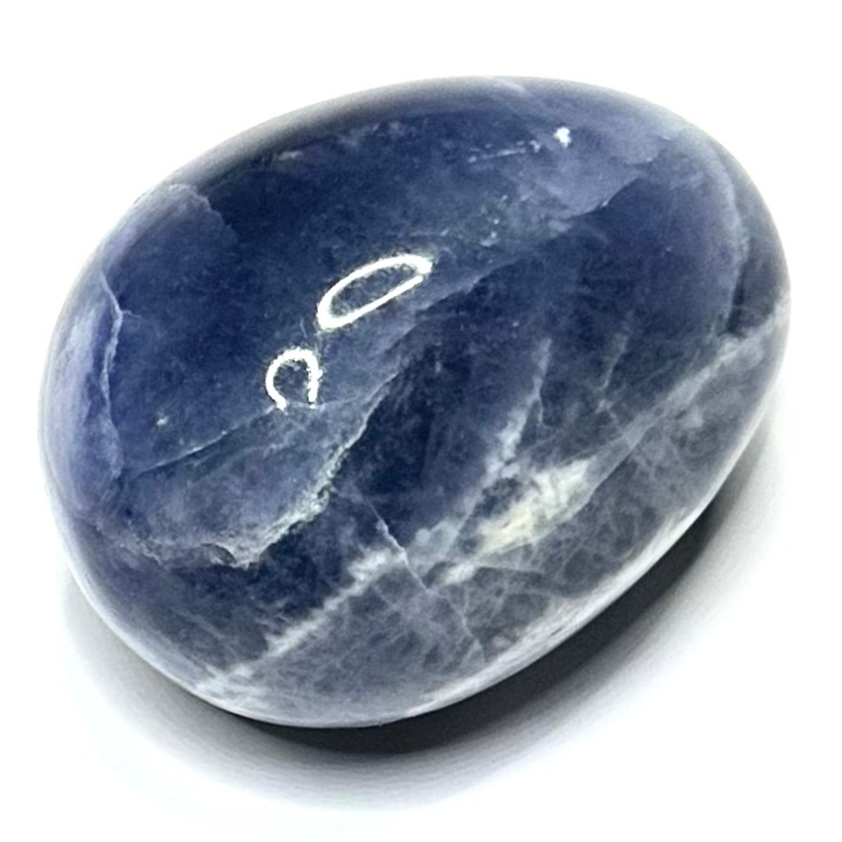 One of a Kind Sodalite Egg Stone-1 3/4 x 1 1/2"