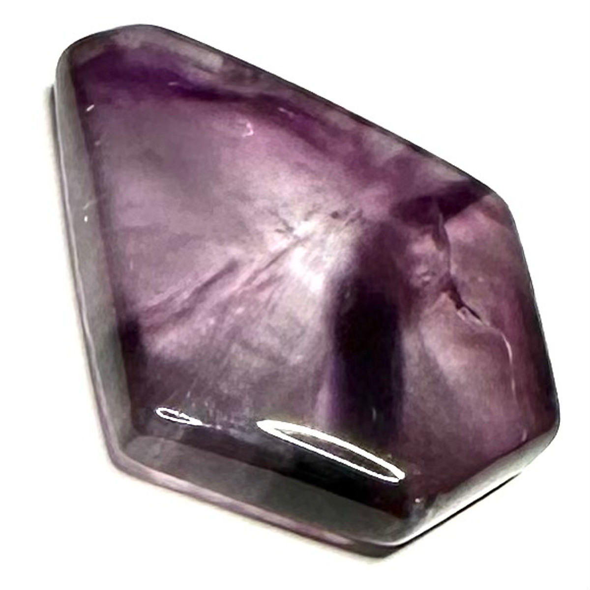 RARE-One of a Kind Trapiche Amethyst Slice-31 x 28mm