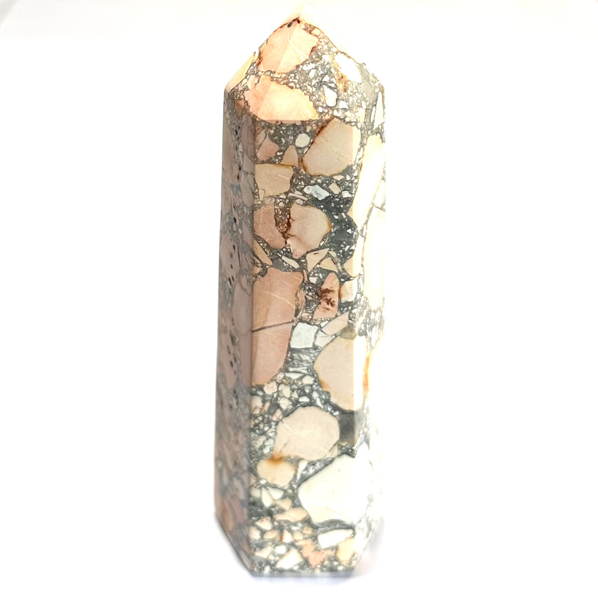 One of a Kind Maligano Jasper Stone Tower-4 3/4 x 1 1/4"-NC6201