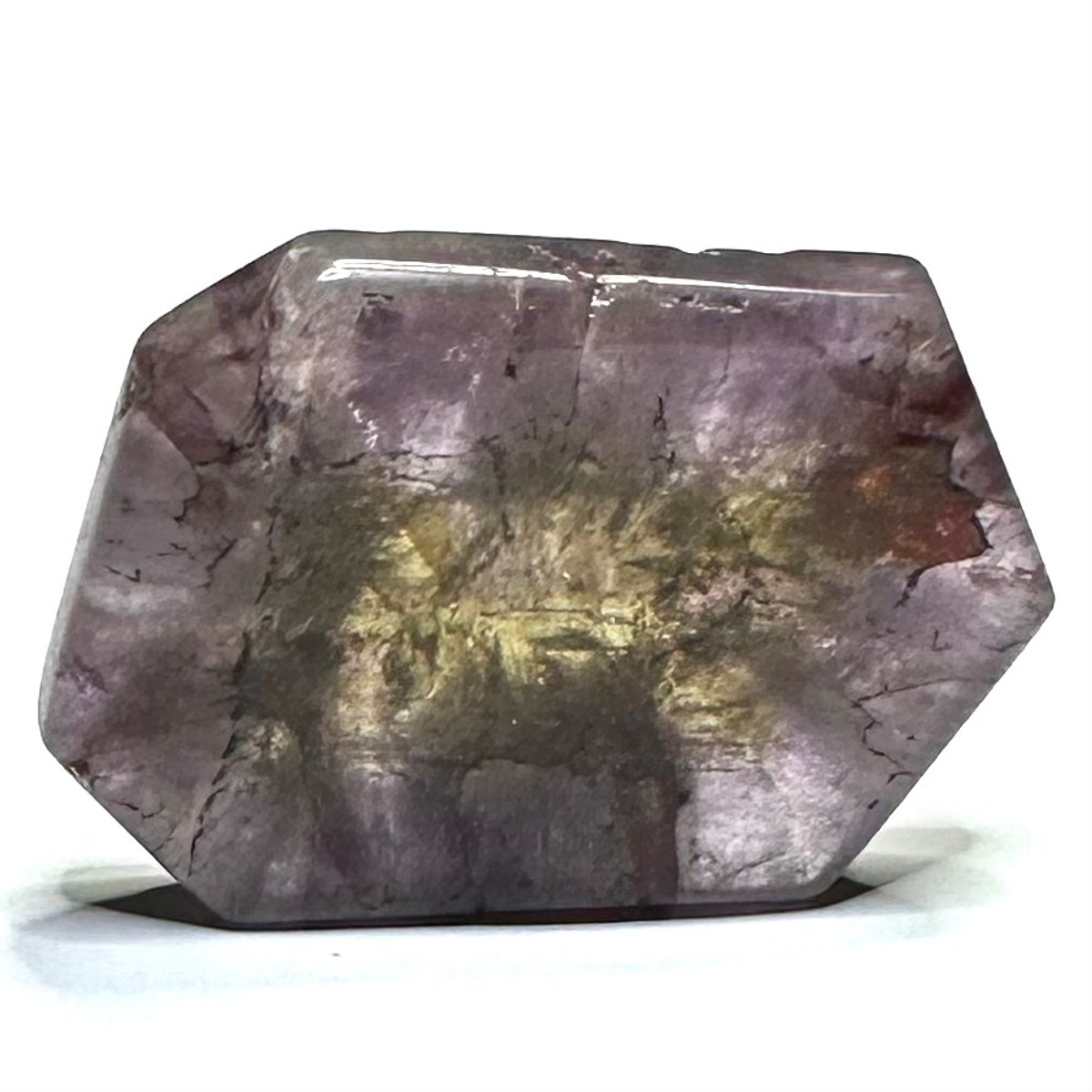 RARE-One of a Kind Super Seven + Ametrine and Pyrite Stone Slab-1 3/4 x 1 1/2"-NC6234