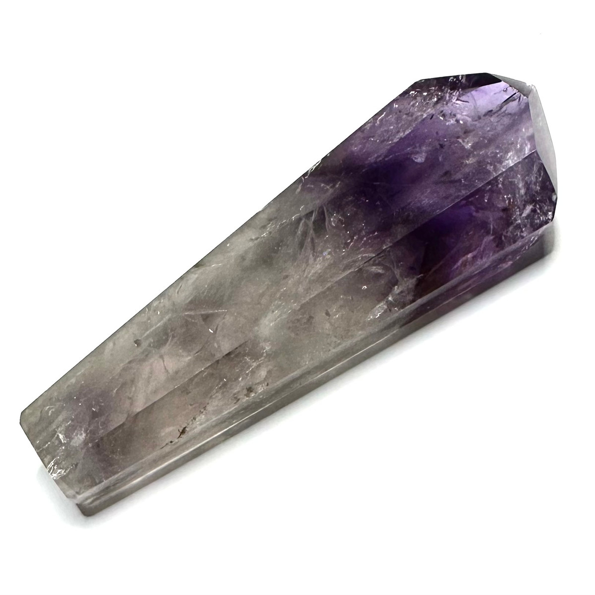 One of a Kind Amethyst with Rainbow Inclusions Terminated Point-4 1/4 x 1 1/2"