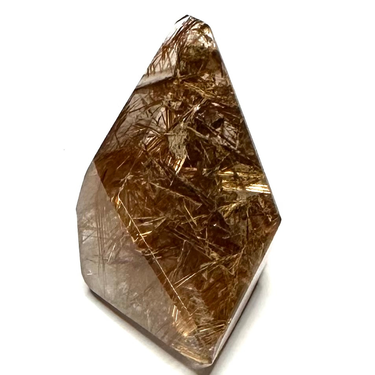 One of a Kind Rutile Quartz Freeform Stone Pendant-42 x 24mm