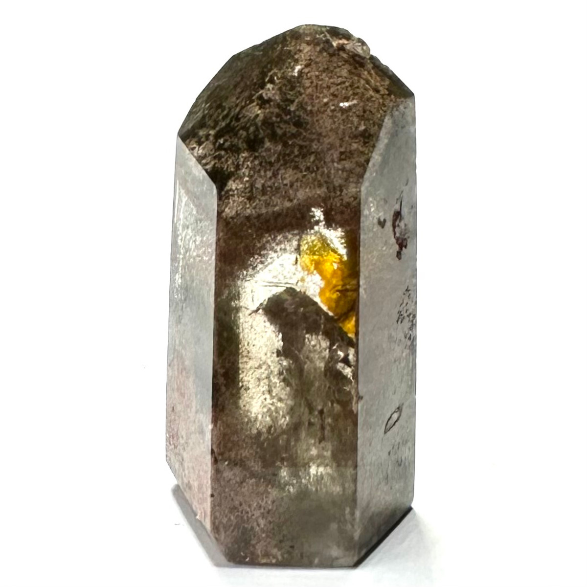 One of a Kind Smokey Quartz with Rainbow Inclusions Tower-1 3/4 x 3/4"