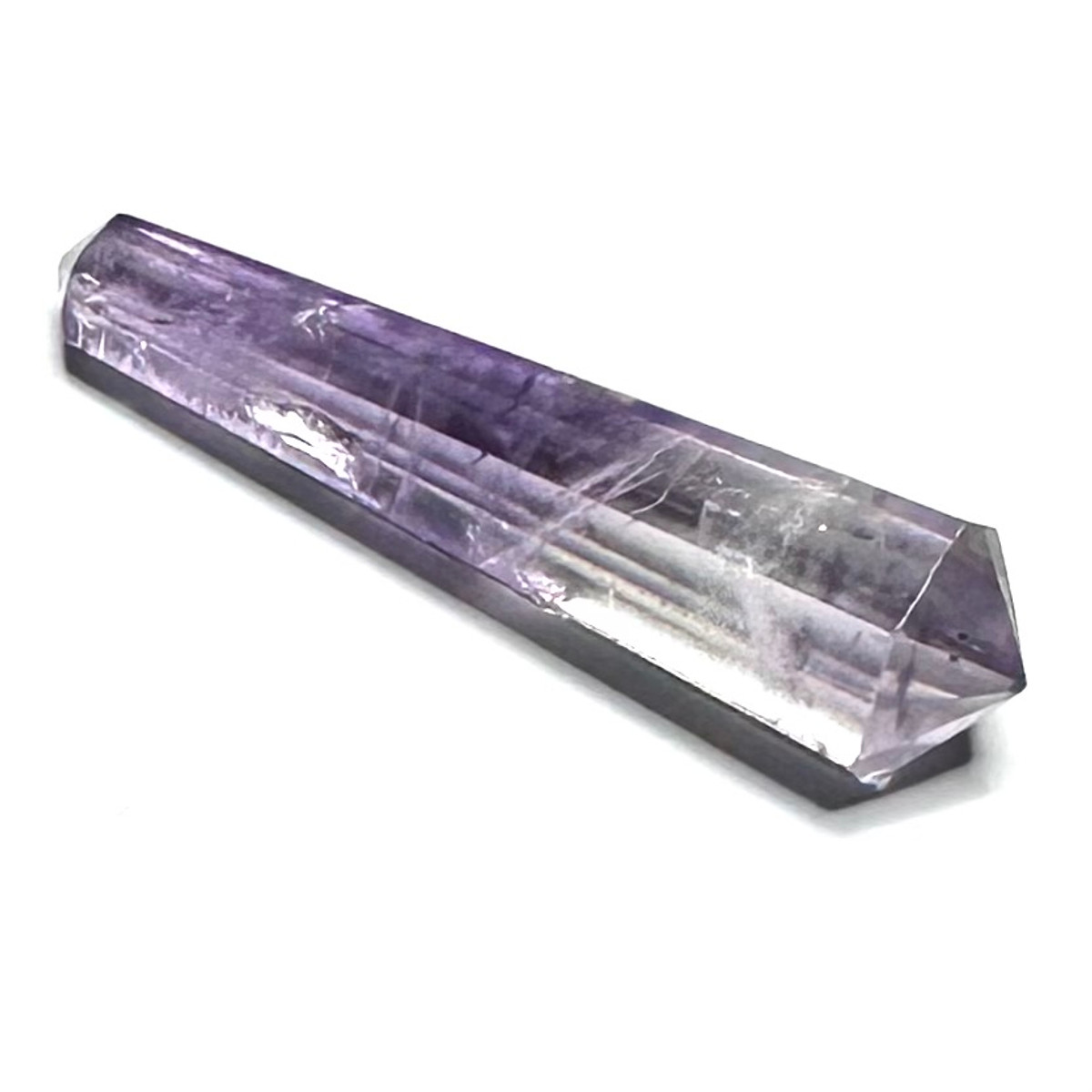 One of a Kind Faceted Amethyst Double Terminated Vogel Point-1  3/4 x 1/4"-NC7259