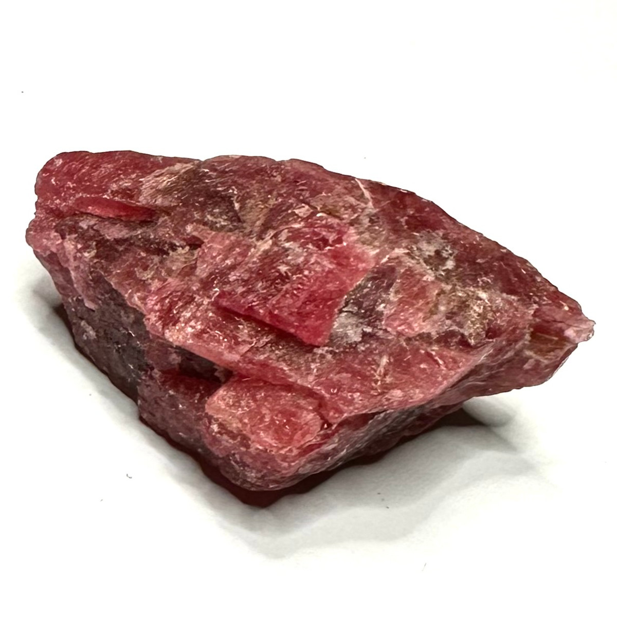 Rough Cut Gemmy Rhodonite Stone-2 x 1 1/4"-NC7369