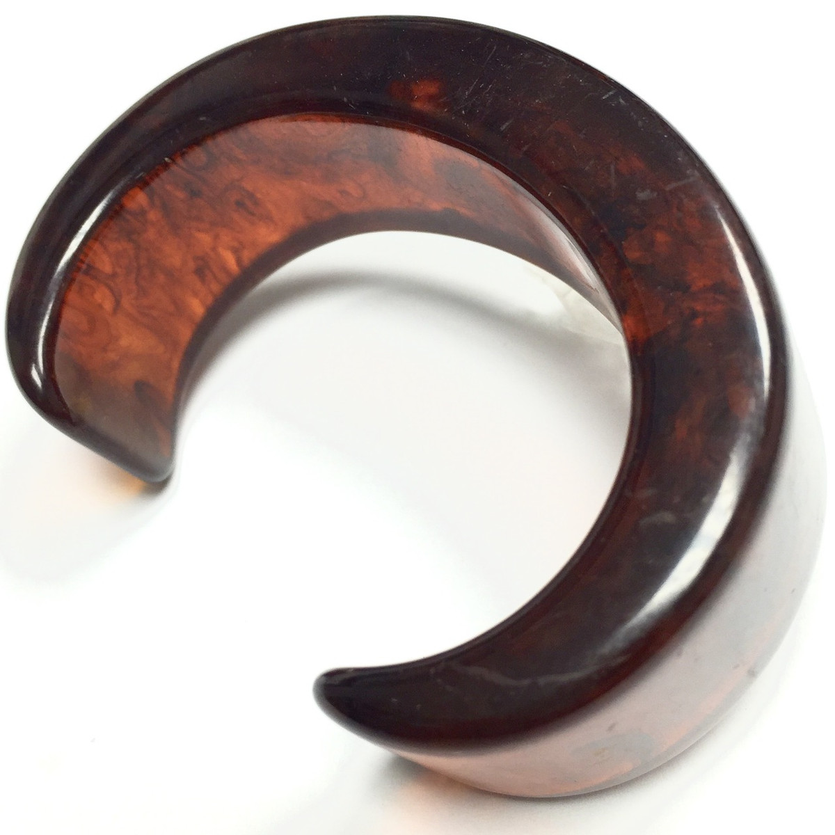 Vintage Root Beer Bakelite Cuff Bracelet