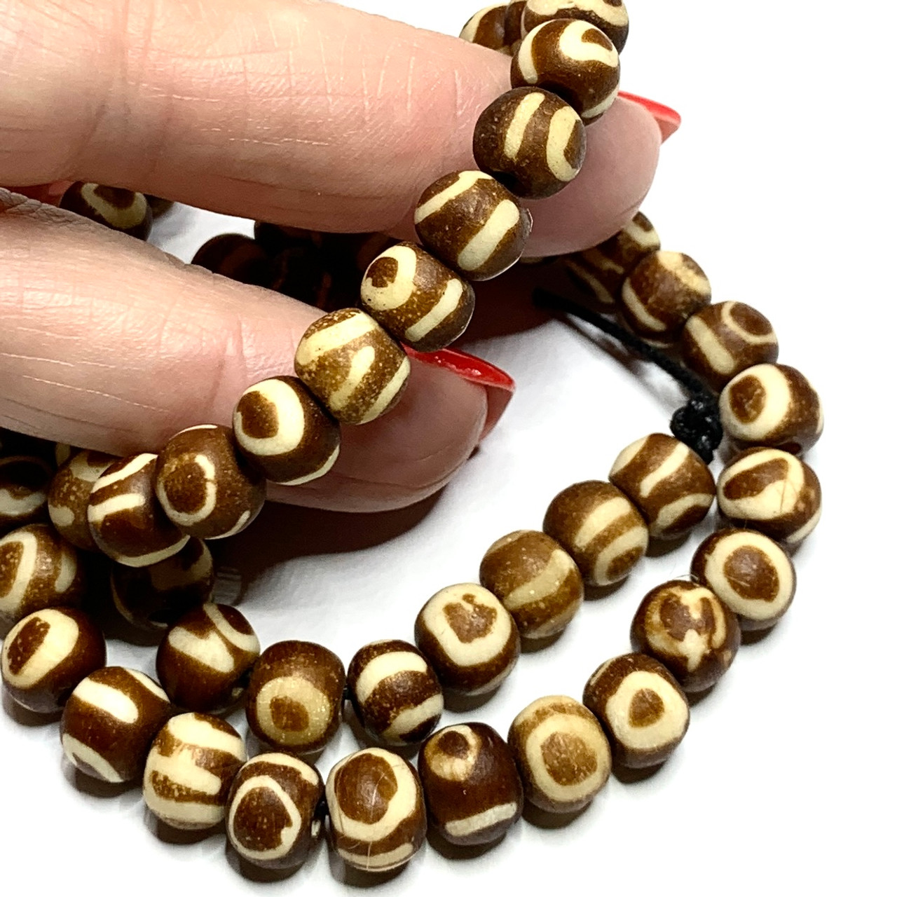 Bone Beads, Hand Carved Bone Beads