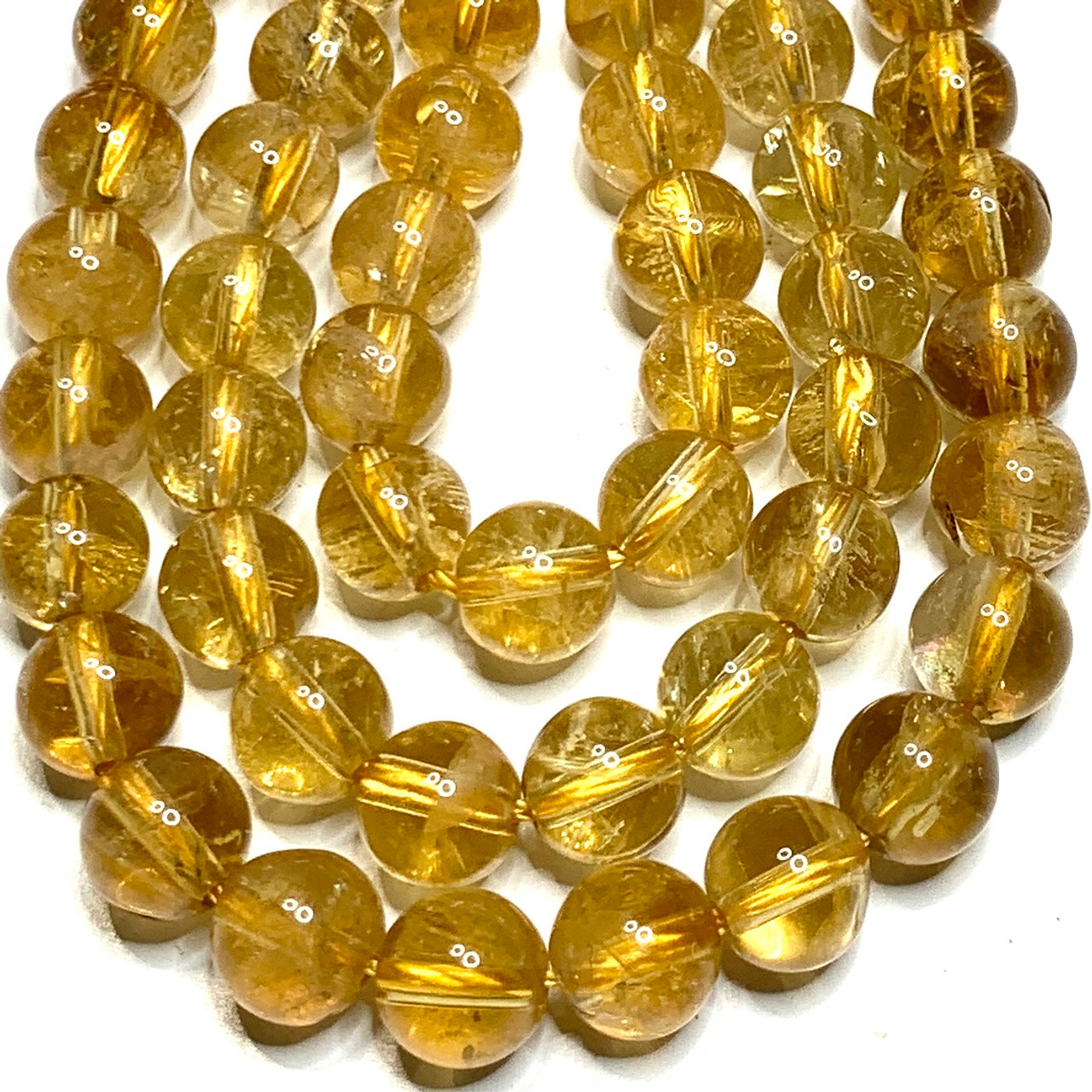 Yellow Round Natural Citrine 8mm Beads For Jewelry Making, For Healing at  best price in Khambhat