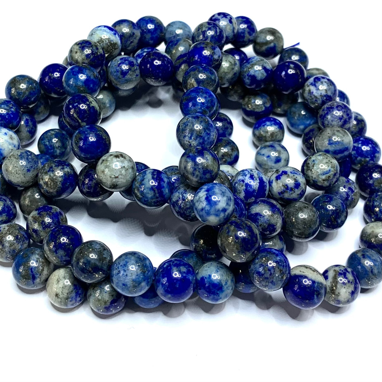 Lapis Lazuli & Sandalwood Mala Bracelet - MishkaSamuel