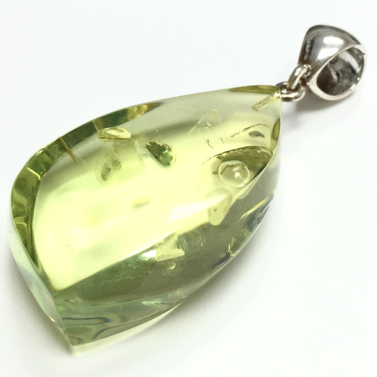 Green Baltic Amber Pendant – David's Antiques & Jewelry