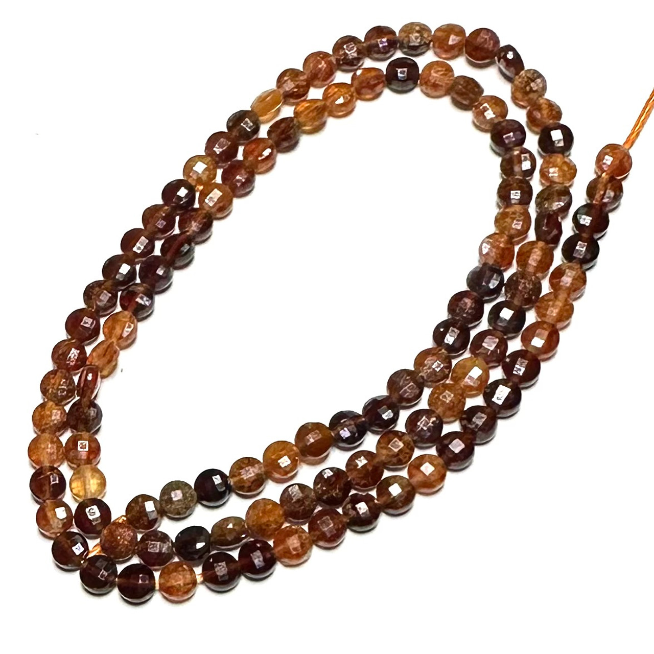 Hessonite Garnet Highly Polished Round Beads-6mm