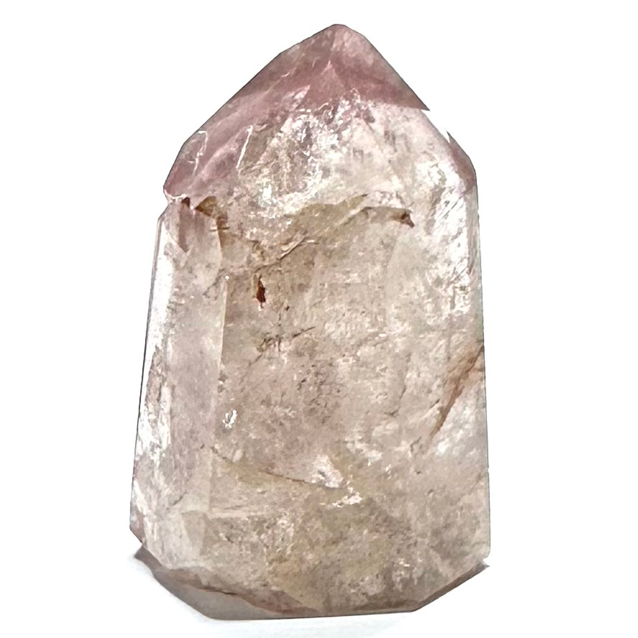 One of a Kind Pink Lithium Quartz with Rainbow Inclusions Mini Stone  Tower-1 1/2 x 1