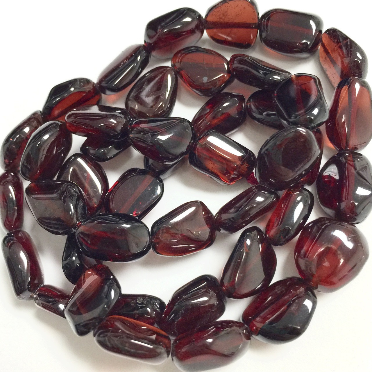 Garnet Beads, Polished Beads