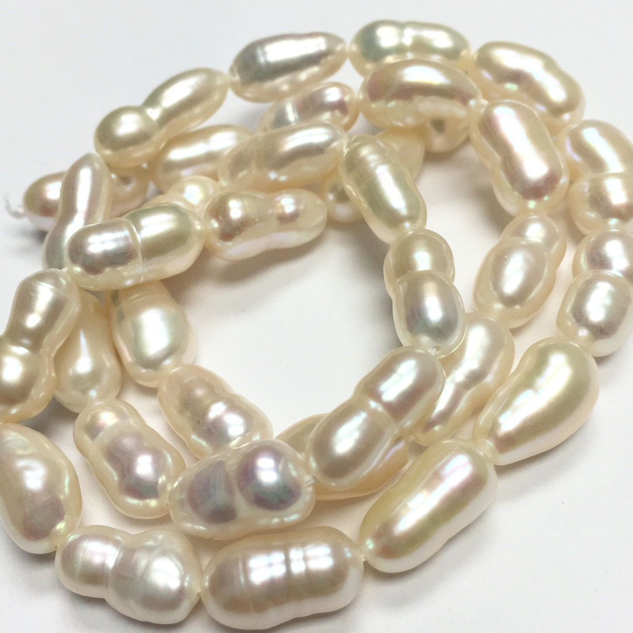 Natural Freshwater Pearl White Heart-Shaped Baroque Pearl Beads