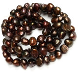 Freshwater Pearl Cocoa Nugget Beads