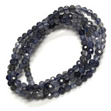 Micro Diamond Cut Iolite Beads