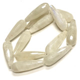 Highly Polished Faceted Moonstone Teardrop Beads 