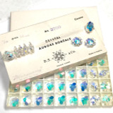 One of a Kind Vintage Swarovski Crystal Margaritas-Art. 3700-14mm-Crystal AB-Factory Pack 