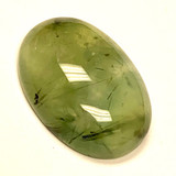 Prehnite Polished Oval Dome Cabochons-AA Grade