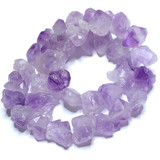 Frosted Lavender Amethyst Nugget Beads (SP3257)