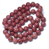 Highly Polished Rhodonite Rounds-6mm-3A Grade (SP3285)