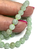 Highly Polished Burma Jade Round Beads-6mm (SP3322)